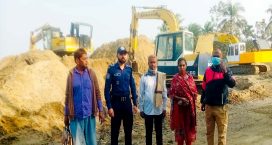 কোম্পানীগঞ্জে অবৈধ বালু উত্তোলনের দায়ে ২লাখ টাকা অর্থদন্ড