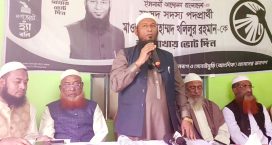 সেনবাগে ইসলামী আন্দোলন বাংলাদেশ হাতপাখার প্রার্থীর সংবাদ সম্মেলন