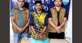 অশ্বদিয়ায় গাঁজাসহ চিহ্নিত মাদক কারবারি আটক