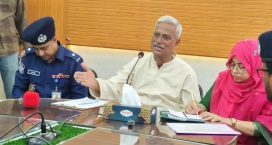 সেনবাগে উপজেলা প্রশাসনের সঙ্গে জয়নুল আবদিন ফারুকের মতবিনিময় সভা