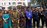 চাটখিলে যৌথ বাহিনীর নির্বাচনী মহড়া জনমনে স্বস্তি