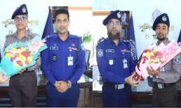 জেলায় শিক্ষানবিশ সহকারী পুলিশ সুপারদের বরণ