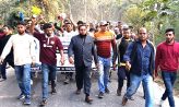 নোয়াখালীতে বিশাল মিছিল ও গাড়িবহর নিয়ে জনসভায় যুবদল নেতা মিলন