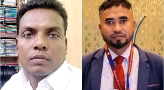 জেলা ক্ষুদ্র মৎস্যজীবী জেলে সমিতির সভাপতি হায়দার, সম্পাদক মামুন