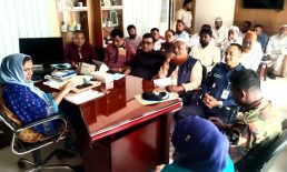 সেনবাগে ব্যবসায়ী প্রতিনিধিদের সঙ্গে উপজেলা প্রশাসনের মতবিনিময়