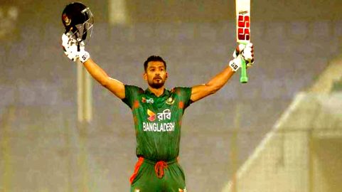 শান্তর সেঞ্চুরিতে বাংলাদেশের ঝুলিতে ২৬৫ রান