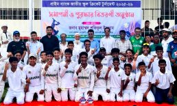 প্রাইম ব্যাংক স্কুল ক্রিকেটে জেলা চ্যাম্পিয়ন আল-ফারুক একাডেমি