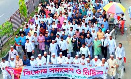 মাইজদীতে ১১ দলীয় ঐক্যজোটের বিক্ষোভ মিছিল ও সমাবেশ