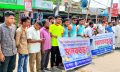 বসুরহাট টু কবিরহাট–মাইজদী রুটে বাস সার্ভিস চালুর দাবিতে মানববন্ধন