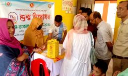 সেনবাগে হাম-রুবেলা টিকাদান ক্যাম্পেইনের উদ্বোধন