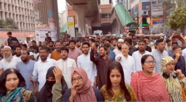 নাসীরুদ্দীন পাটওয়ারীর ওপর হামলা, প্রতিবাদে এনসিপির বিক্ষোভ