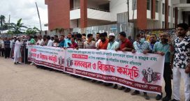 ডাক্তার নাসিরের ওপর বর্বরোচিত হামলার প্রতিবাদে মাইজদীতে মানববন্ধন