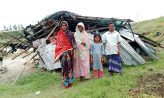 সুবর্ণচরে কালবৈশাখী ঝড়ে নিয়ে গেল ঘর, খোলা আকাশের এক পরিবারের