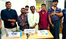 কোম্পানীগঞ্জে পুলিশি অভিযানে অস্ত্র ও মাদকসহ গ্রেফতার ৬