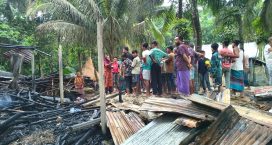 নোয়ান্নইতে বিয়েতে ব্যর্থ হয়ে মামাতো বোনের স্বামীর বসতঘরে আগুন