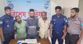 চন্দ্রগঞ্জে ইয়াবা, নগদ টাকা ও মোবাইলসহ ৩ মাদক কারবারি গ্রেফতার