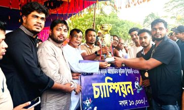 সোনাইমুড়িতে ফুটবল টুর্নামেন্টের মেগা ফাইনাল ও পুরস্কার বিতরণ