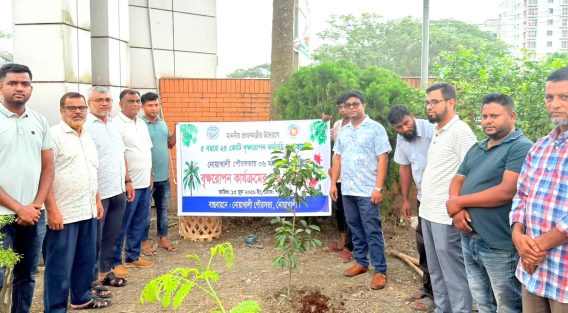 নোয়াখালী পৌরসভার বৃক্ষরোপণ কর্মসূচির উদ্বোধন