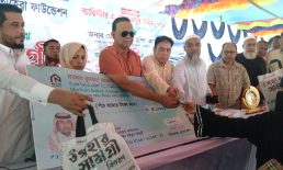 সোনাইমুড়ীতে ৬শ পরিবারের মাঝে নগদ অর্থ ও খাদ্যসামগ্রী বিতরণ