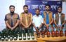 বেগমগঞ্জে ৫৮ বোতল বিদেশি মদসহ মাদক ব্যবসায়ী গ্রেপ্তার