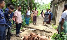 বেগমগঞ্জে চলাচলের রাস্তা দখলের অভিযোগ: থানায় অভিযোগ