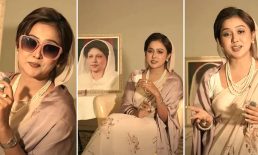 খালেদা জিয়ার সাজে অভিনেত্রী চমক, যা বলছেন নেটিজেনরা
