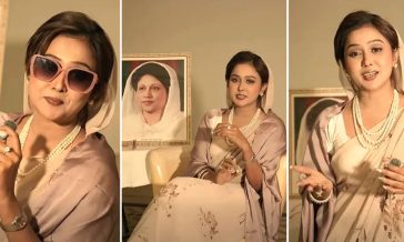 খালেদা জিয়ার সাজে অভিনেত্রী চমক, যা বলছেন নেটিজেনরা