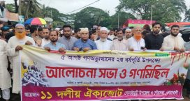 ৫ আগস্টের চেতনা বাস্তবায়নের আহ্বান, সোনাইমুড়ীতে জামায়াতের আলোচনা সভা ও গণমিছিল