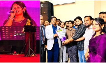 নবীনবরণে গান গাইলেন রাবি ছাত্রদল নেত্রী জাহিন বিশ্বাস এশা