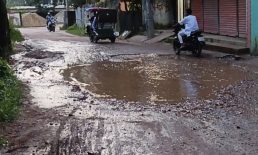 সোনাপুর–অশ্বদিয়া সড়কের বেহাল দশা, মোড়ে মোড়ে বিশাল গর্তে দুর্ভোগ