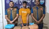 বেগমগঞ্জে সিএনজিতে ১১ কেজি গাঁজাসহ যুবক গ্রেপ্তার