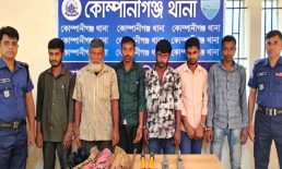 কোম্পানীগঞ্জে প্রোবক্সে মিলল ডাকাতির সরঞ্জাম, গ্রেপ্তার ৬