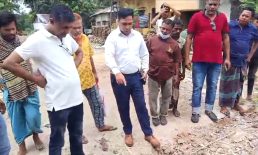 সেনবাগ-বজরা সড়কের কাজে অনিয়মের অভিযোগ
