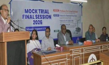 নোবিপ্রবি আইন বিভাগে শিক্ষার্থীদের মক ট্রায়াল অনুষ্ঠিত