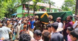 চট্টগ্রামে গোলাবর্ষণের সময় মর্মান্তিক দুর্ঘটনায় নিহত সেনা সদস্যের রাষ্ট্রীয় মর্যাদায় দাফন