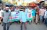 দেশব্যাপী নিষিদ্ধ সংগঠনের সন্ত্রাসের প্রতিবাদে সেনবাগে বিএনপির মিছিল